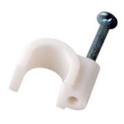 Скоба для провода круглая D 6мм ( 50шт) Rexant 07-4006