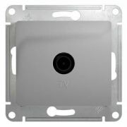 Розетка  с/п  1м  TV  одиночная 1DB мех.  алюминий Glossa  GSL000391  SE