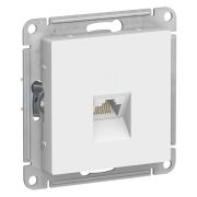 Розетка  с/п  1м  комп. RJ45, кат. 6A  (мех) белый AtlasDesign ATN000186  SE