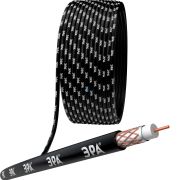 Провод RG-6U+Cu 64% (75 Ом) наружний черный (100м) PE оболочка (R-64-PE100) Б0044604 ЭРА