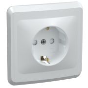 Розетка с/п 1м c з/к белый c з/ш 16А (РСш10-3-ВБ) ВЕГА ИЭК