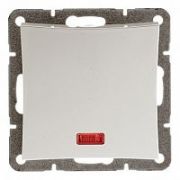 Выключатель с/п 1кл с подсветкой «Дуэт» бел. WDE000113 (Schneider Electric)