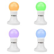 Лампа LED RGB 3Вт E27, диаметр 50мм, матовая колба, 230В, IP65 NEON-NIGHT 405-512