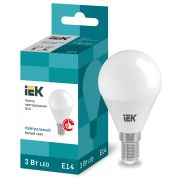 Лампа LED   3Вт  G45 шар 3Вт 230В 4000К E14 IEK