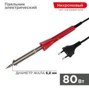 Паяльник с керам. нагревателем, долговечное жало  220V/ 80 Вт  (12-0125-4)