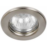 Светильник под MR16 G5.3 встраиваемый круг титан металл 50Вт IP20 12/230V DL10 Feron 15112