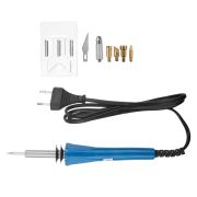 Набор паяльник-выжигатель ( 6 насадок) 220V/30 Вт (ZD-707A) REXANT 12-0183