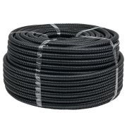 Труба  FRHF D20 гофрированная негорючая безгалогеновая с зондом черная (100м) EKF-Plast