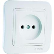 Розетка с/п 1м б/з бел  Макел  Lilium   70022