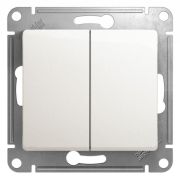 Переключатель  с/п 2кл  мех. перламутр  Glossa GSL000665  SE