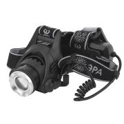 Фонарь налобный LED аккум. GA-805 (рег фокус, 5 Вт CREE, алюминий, литий 2,5Ач, USB) ЭРА