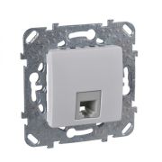 Розетка с/п телефонная 1хRJ11 (мех) бел «Unica»MGU5.492.18ZD (Schneider Electric)