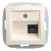 Розетка с/п компьютерная «Дуэт» крем. RJ45  (Schneider Electric)