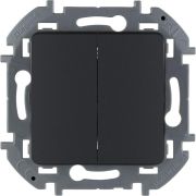 Выключатель 2кл (мех) антрацит INSPIRIA Legrand 673623