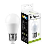 Лампа LED 11Вт E27 шар G45 4000К 935Лм 230В LB-750 Feron 25950
