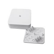 Коробка распаячная о/п для кабель-канала 100х100х25мм IP42 белая KMP-030-032 EKF PROxima