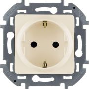 Розетка 1м (мех) евро сл.кость со шторками INSPIRIA Legrand 673731
