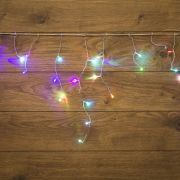 Гирлянда «Айсикл» (бахрома) LED 1,8x0,5м прозр.провод, 220В, диоды RGB, IP20 255-009