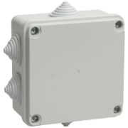 Коробка распаячная о/п  100х100х50мм IP44 (6 гермовводов) КМ41233 ИЭК
