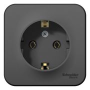 Розетка о/п 1м с/з антрацит c изол.пл. 16А 250В BLANCA | BLNRA010116 | SE