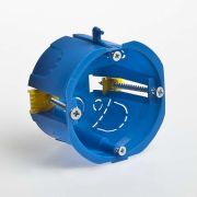 Коробка установочная с/п для г/к D65x45мм (пласт. лапки) 10176