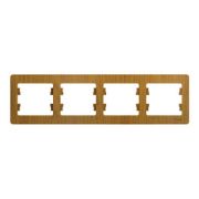 Рамка 4м горизонтальная  дуб  Glossa  GSL000504  SE