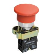 Кнопка  LAY5-BC41 «Грибок» без подсветки красная 1з ИЭК