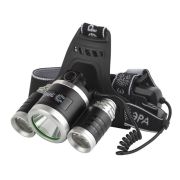 Фонарь налобный LED аккум. GA-809 (3 лампы, 3реж., алюминий, High Power Headlam) ЭРА