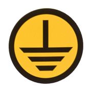 Наклейка знак круглый «Земля»(d20мм) EKF