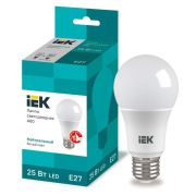 Лампа LED  25Вт A80 шар 4000К E27 230В IEK