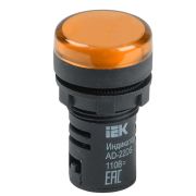 Лампа сигнальная AD22DS(LED)матрица d22мм желтый  36В AC/DC ИЭК