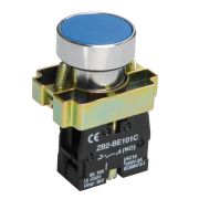 Кнопка  LAY5-BA61 без подсветки синяя 1з ИЭК