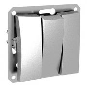 Выключатель с/п 3кл «Дуэт» серебр. WDE000331 (Schneider Electric)