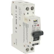 АВДТ B06S 1P+NP C10 30мА тип AC (18мм) IEK ARMAT