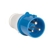 Вилка силовая переносная 013 2Р+РЕ 16А 220В IP44 EKF