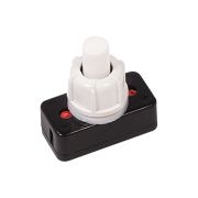 Выключатель-кнопка 250V 1А (2с) ON-OFF бел (PBS-17A2) для наст.лампы REXANT 36-3010