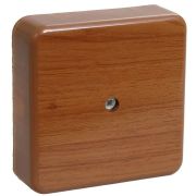 Коробка распаячная о/п для кабель-канала  75x75x20мм дуб (6 клемм 6мм2) КМ41212-05 ИЭК