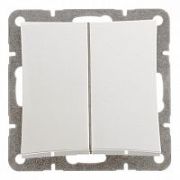 Выключатель с/п 2кл с подсветкой «Дуэт» бел. WDE000153 (Schneider Electric)
