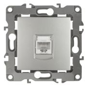 Розетка с/п компьютерная RJ45 (мех) алюминий IP20 12-3107-03 Эра12 Б0014725