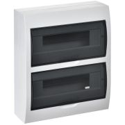 Корпус пластиковый навесной 24мод ЩРН-П-24 IP41 черн. прозр. дверь GENERICA ИЭК