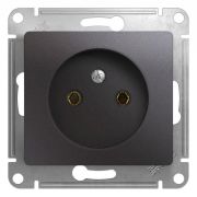 Розетка  с/п 1м б/з  (мех.) Графит Glossa  GSL001341  SE