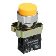 Кнопка  LAY5-BL51 без подсветки желтая 1з ИЭК