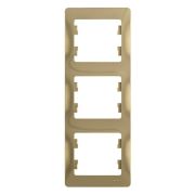 Рамка 3м  вертикальная титан  Glossa GSL000407  SE