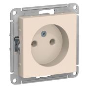 Розетка  с/п  1м б/з,  (мех)  бежевый, 16А  AtlasDesign  ATN000241 SE