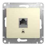 Розетка  с/п  компьютерная  RJ45 кат.5Е (мех) беж. «Glossa»  GSL000281К SE