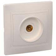 Розетка 1м телевиз. КВАРТА крем. РТВ10-ККм