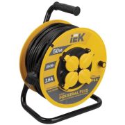 Удлинитель 50м 4 места с/з с термозащитой ПВС 3x1,5 УК50 «Industrial» ИЭК