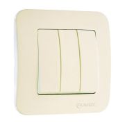 Выключатель с/п 3кл крем Макел Lilium N  55291