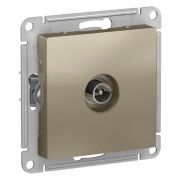 Розетка  с/п  1м  TV антенная коннектор, (мех) Шампань  AtlasDesign  ATN000593  SE