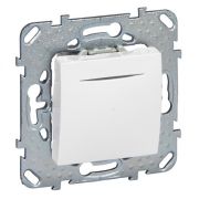 Выключатель с/п 1кл без фиксации с инд. (мех) бел «Unica»MGU5.206.18NZD (Schneider Electric)